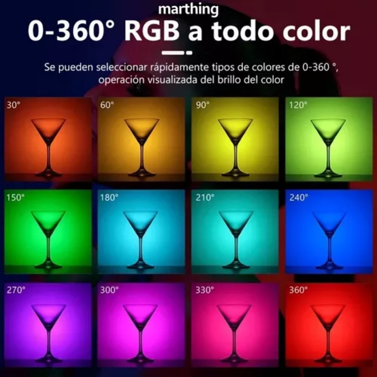 Aro Luz Led Profesional Tripie Maquillaje Video Fotografia Color De La Estructura Negro