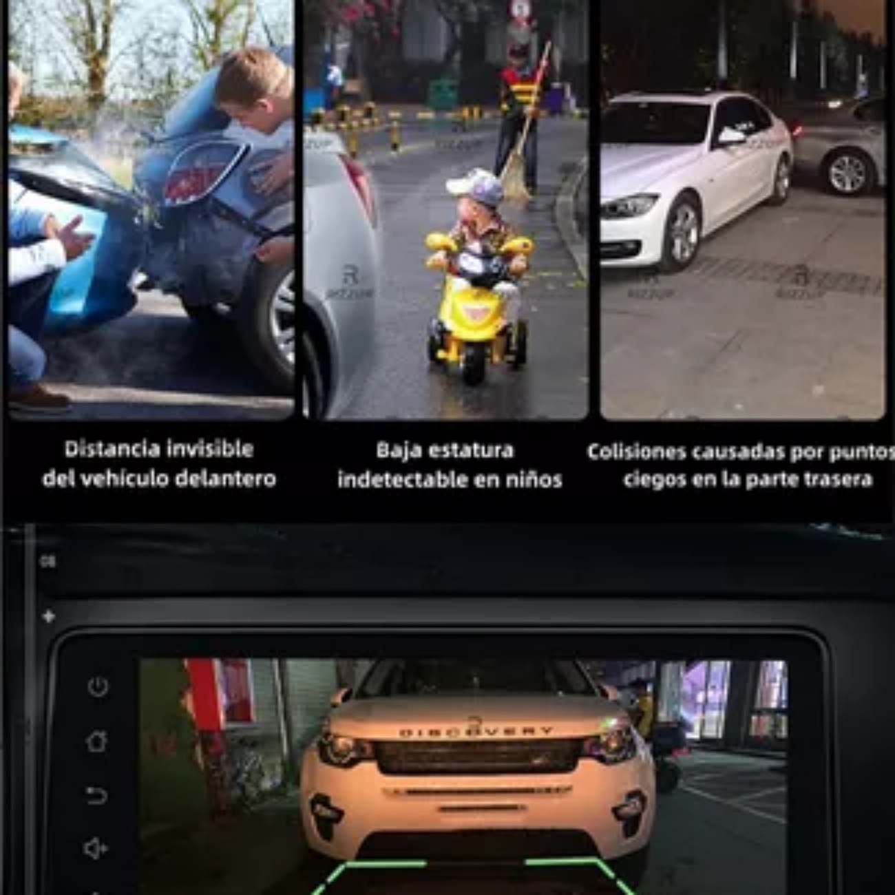 Camara De Reversa Universal Impermeable Accesorios 170° Hd