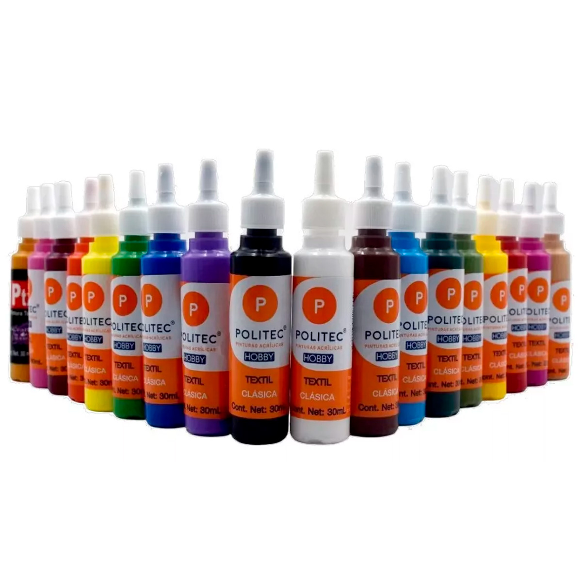 Kit Pintura Textil Tenis Mochilas Policraft 30 Ml.