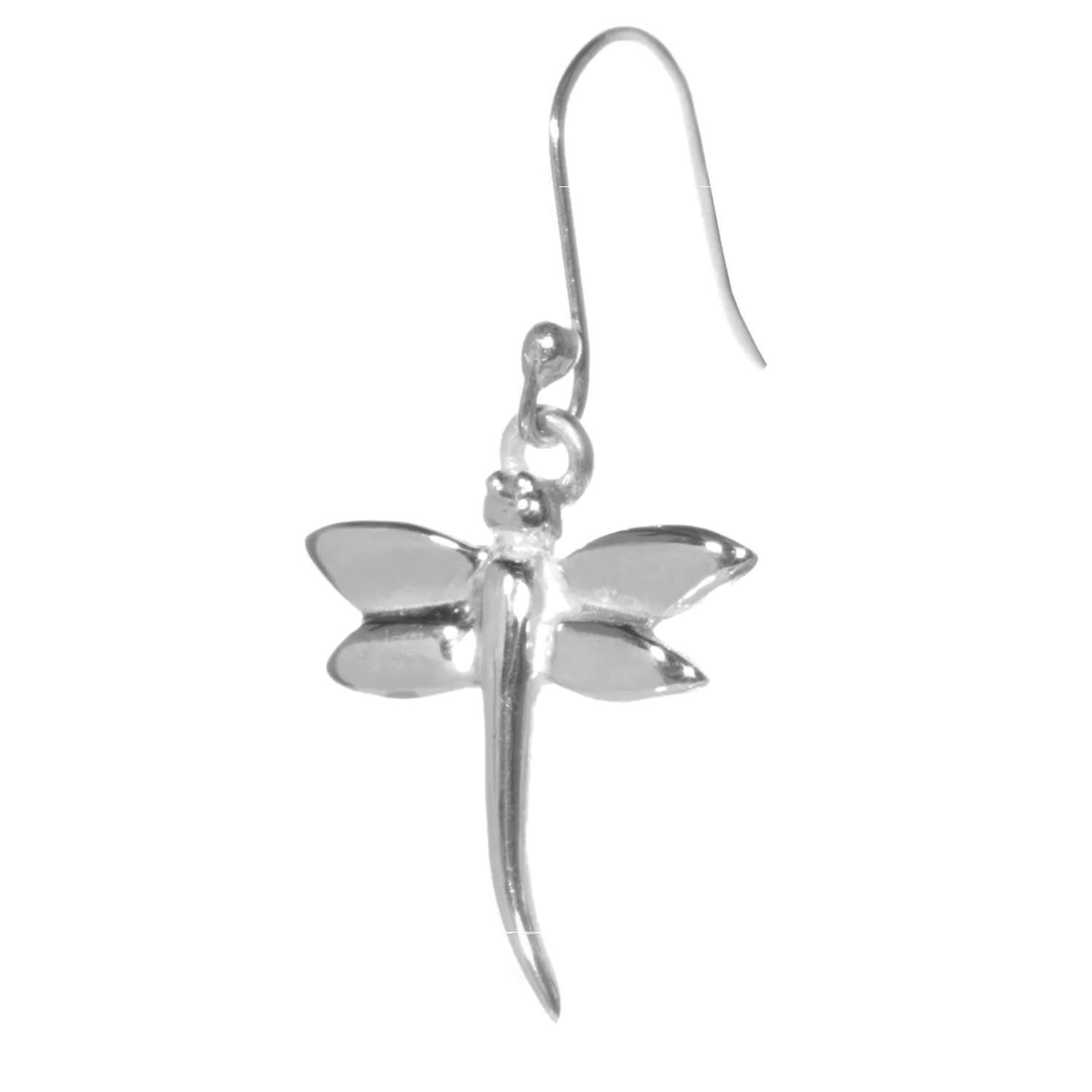Aretes libélula elaborados en plata ley 925.