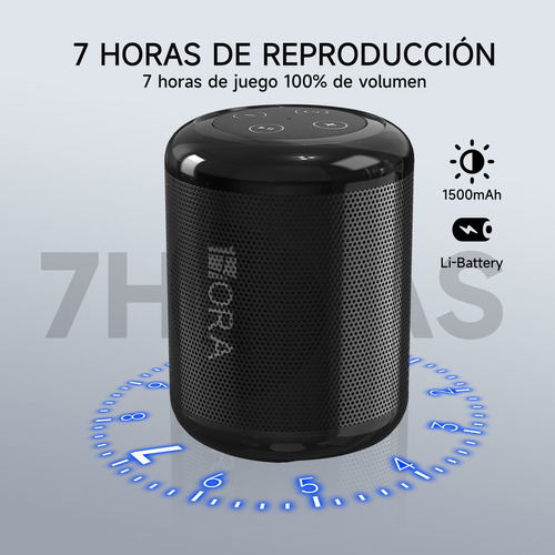 1hora Mini Bocina Portátil Bluetooth Inalámbrica Altavoz Sd