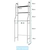 A Komfort Repisa de Baño de Acero Inoxidable | 3 Niveles | Acero Inoxidable con capa exterior cromado para baño.