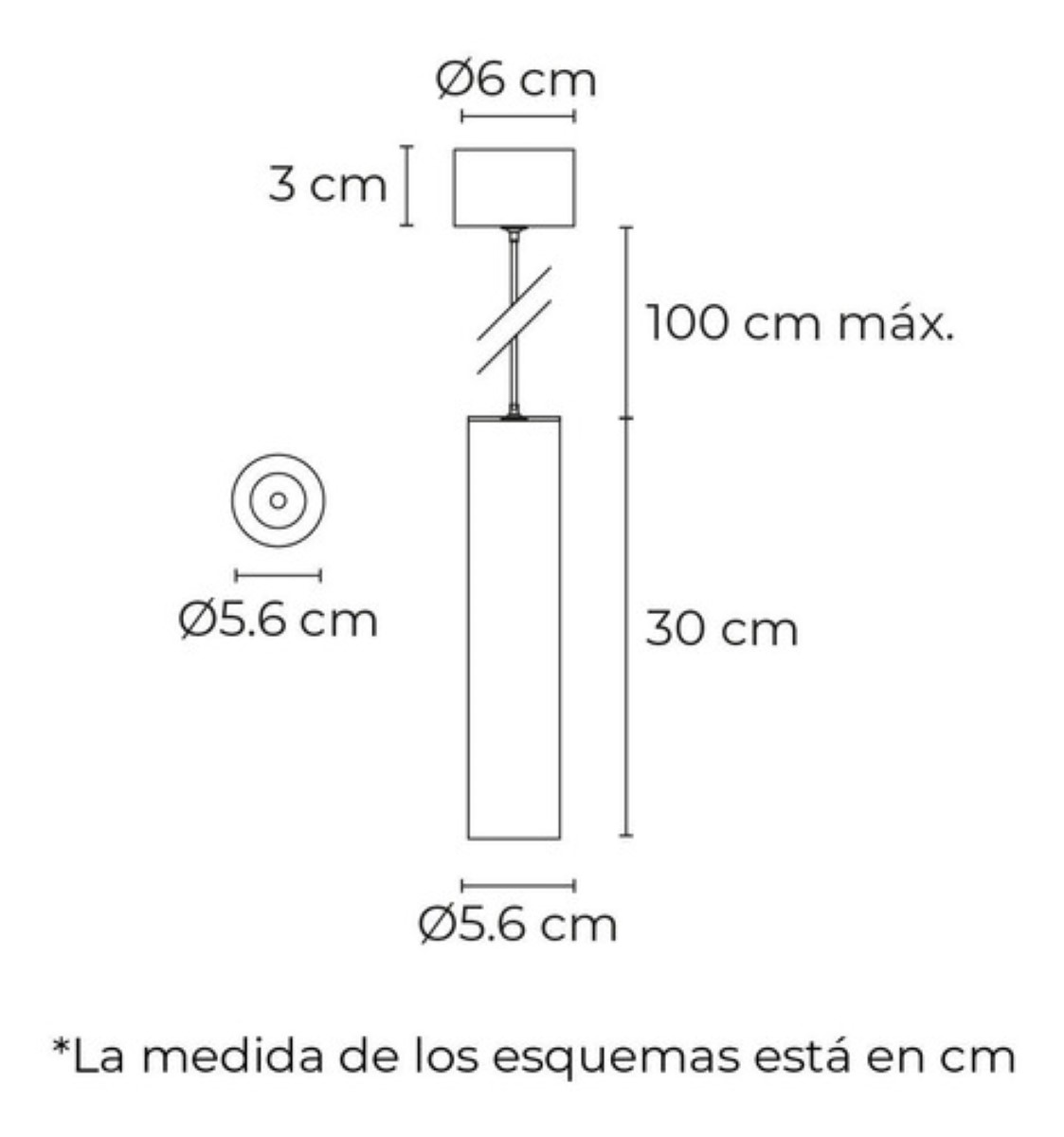 Lámpara De Techo Colgante Decorativa Moderna Altura Ajustable negra