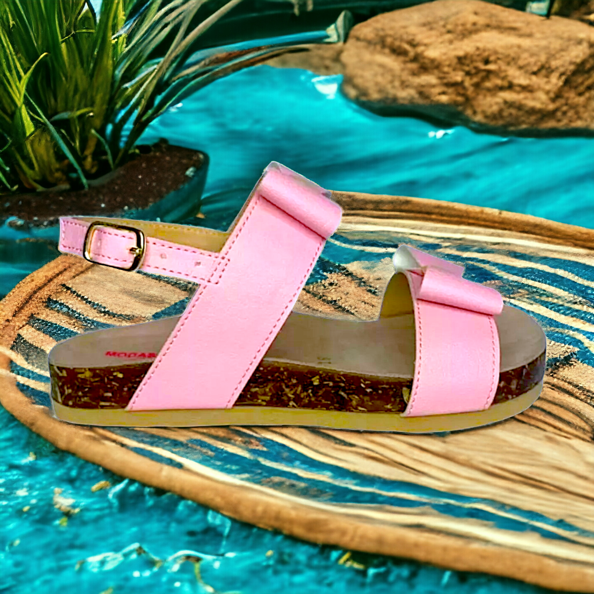 Huaraches De Niña Con Moños, Estilo Verano LAS CUATAS.