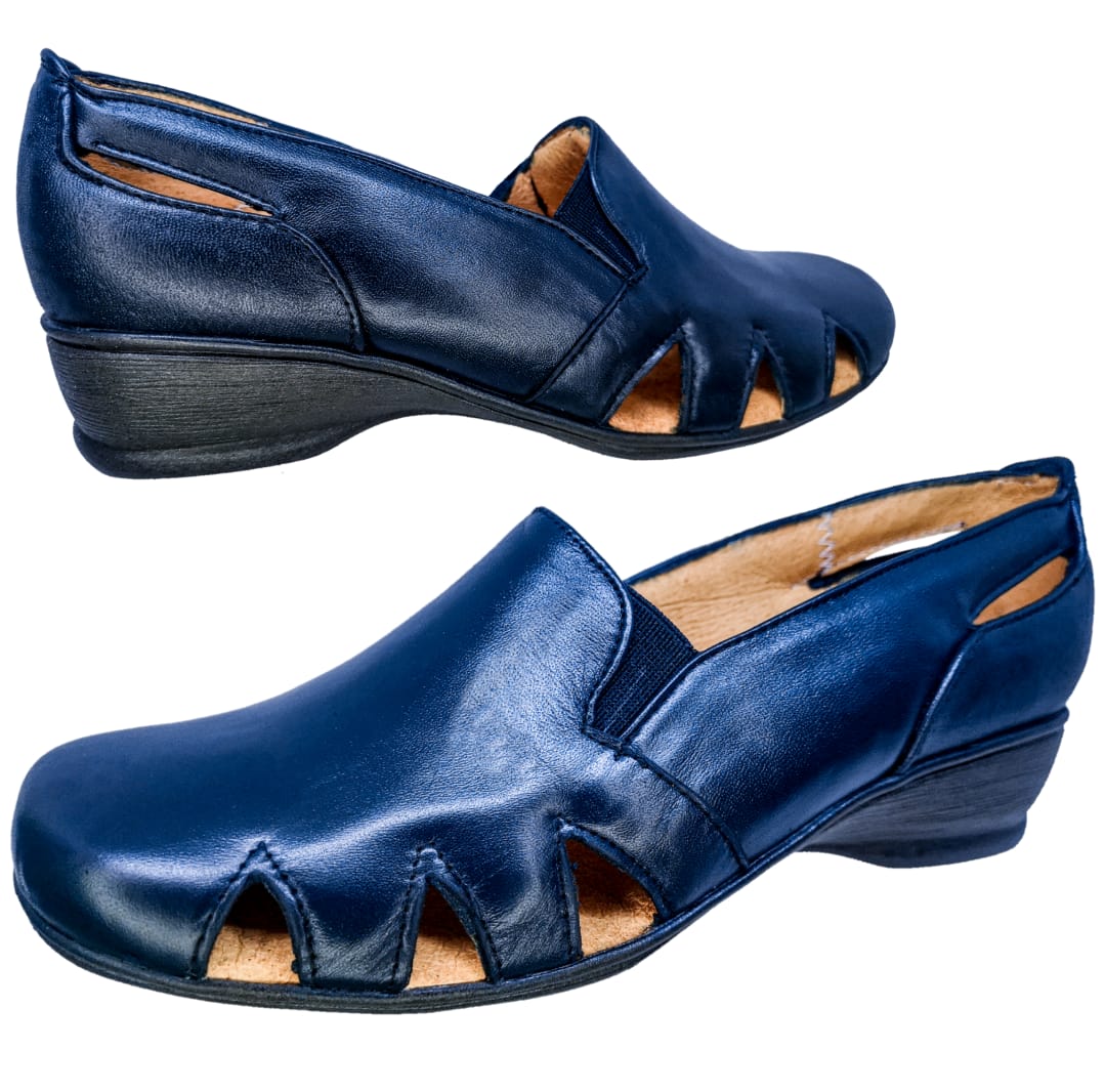 Calzado Tipo Huarache Para Pie Delicado Borrego Para Dama Color Negro.