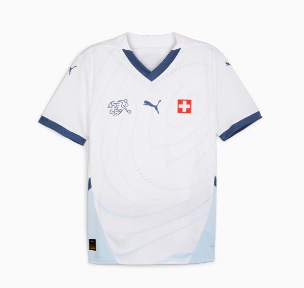 Nuevo! Jersey Suiza Eurocopa 2024/2025 Visita Blanca Talla M.