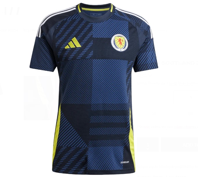 Nuevo! Jersey Escocia Eurocopa 2024/2025 Titular Azul Local Talla XL.