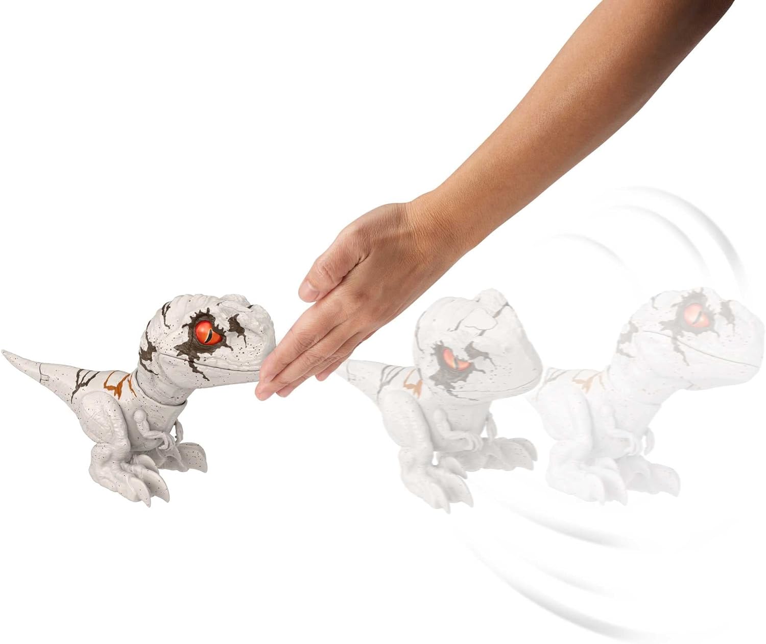 Jurassic World Atrociraptor Roady Roars Speed Dino Ghost Dinosaurio Interactivo.