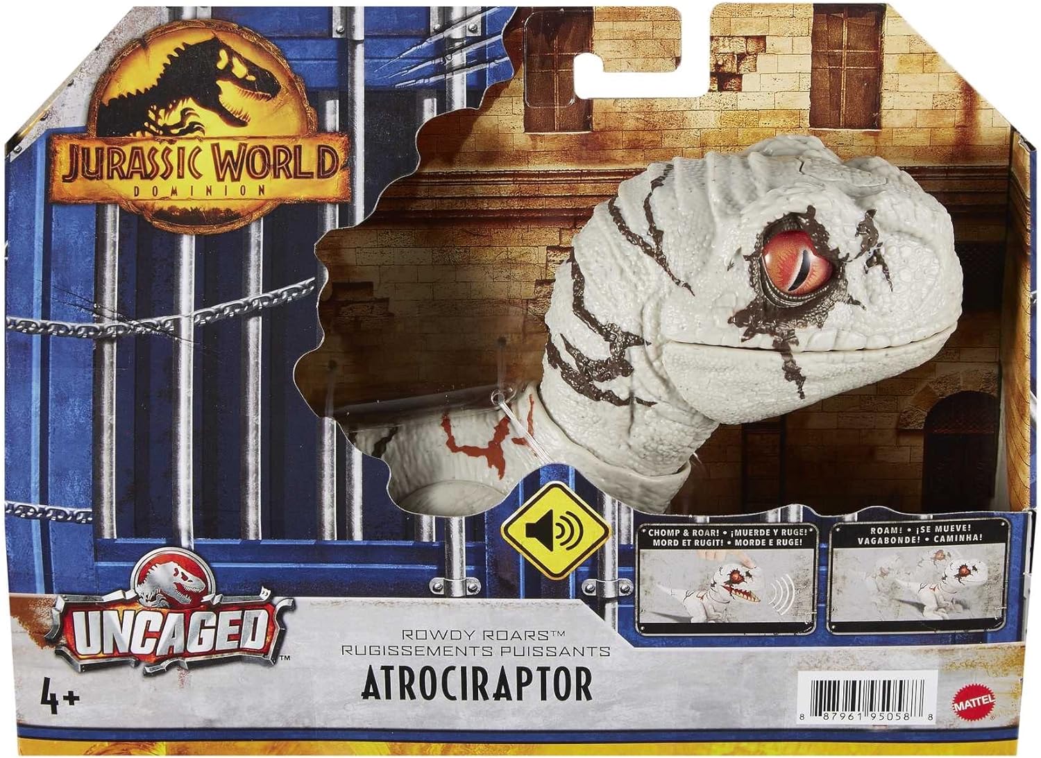 Jurassic World Atrociraptor Roady Roars Speed Dino Ghost Dinosaurio Interactivo.