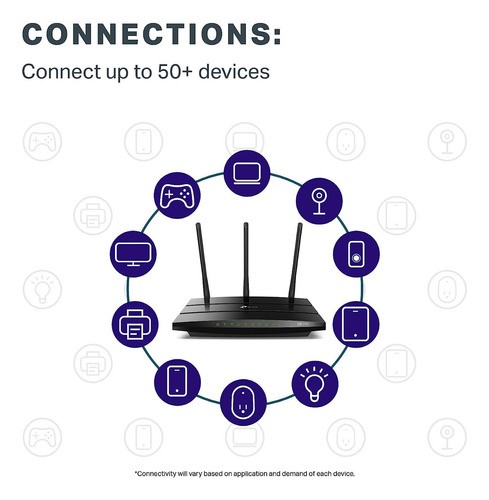 "Router Tp-link Archer A7 Ac1750 Dual Band Onemesh Alexa Version 5.8 Gigabit negro "
