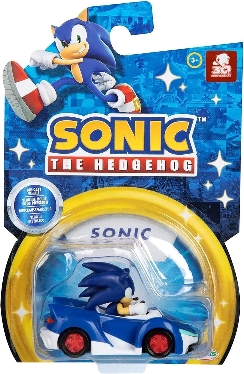 Figura Sonic The Hedgehog Carrito Racer Sonic Colección Regalo