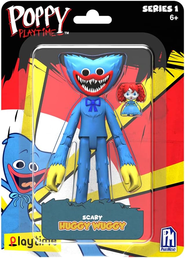 Figura Poppy Playtime Scary Huggy Wuggy Colección