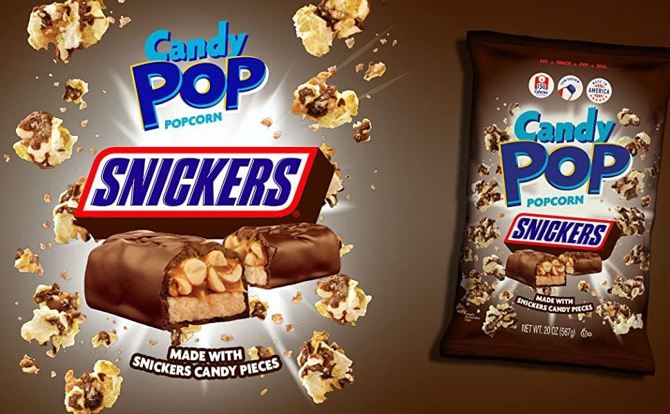 Snickers Candy Pop Palomitas de Maiz 5.25oz