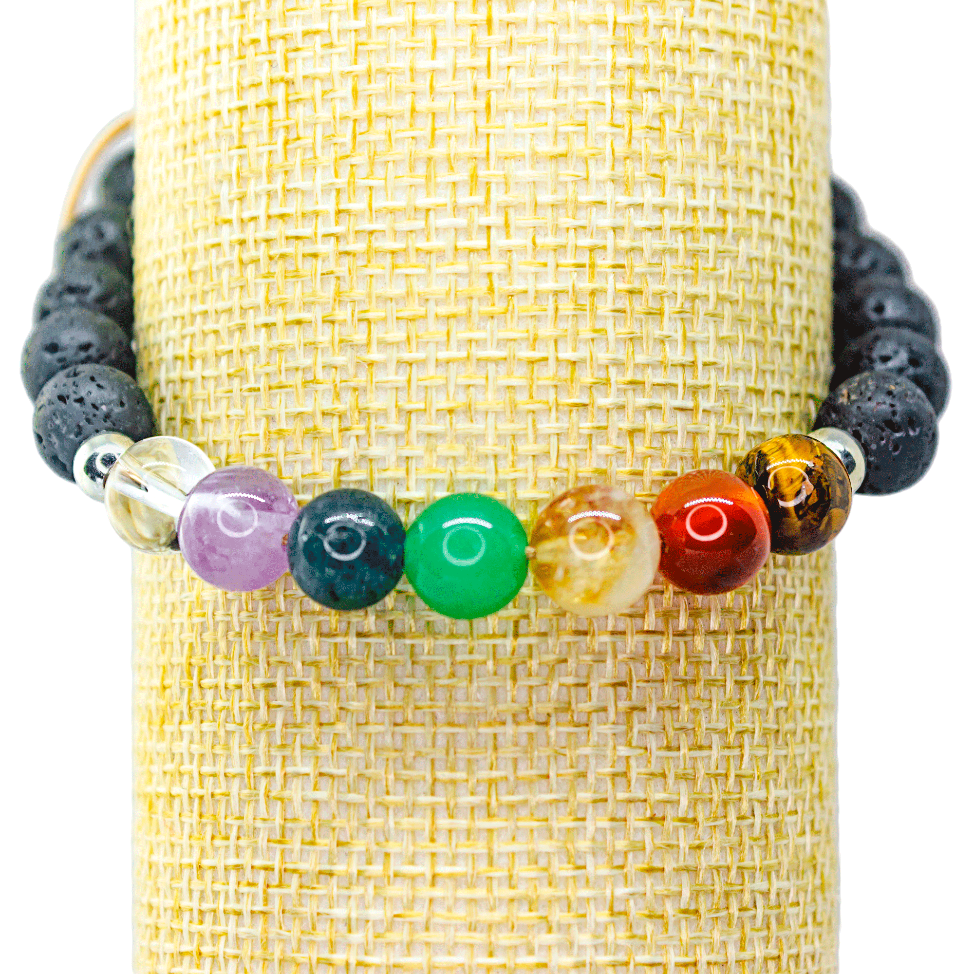 Pulsera mujer 7 Chakras con Plata genuina.