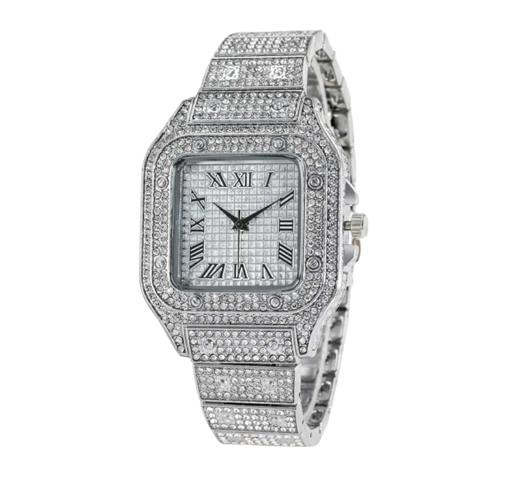 Reloj pedrería silver.