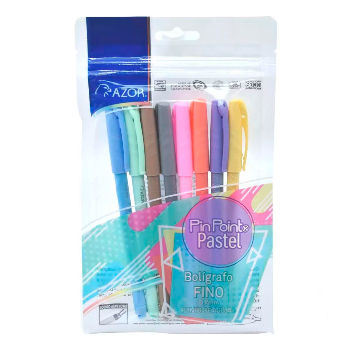 Plumas Pastel Boligrafos Dibujo Escritura Escolares Surtidas.