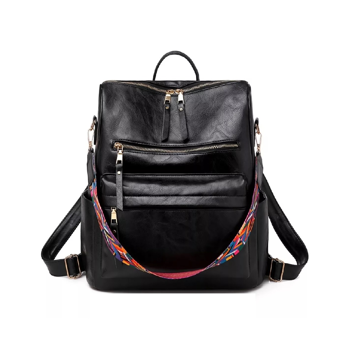 Mochila Bolsa De Hombro Impermeable Negro