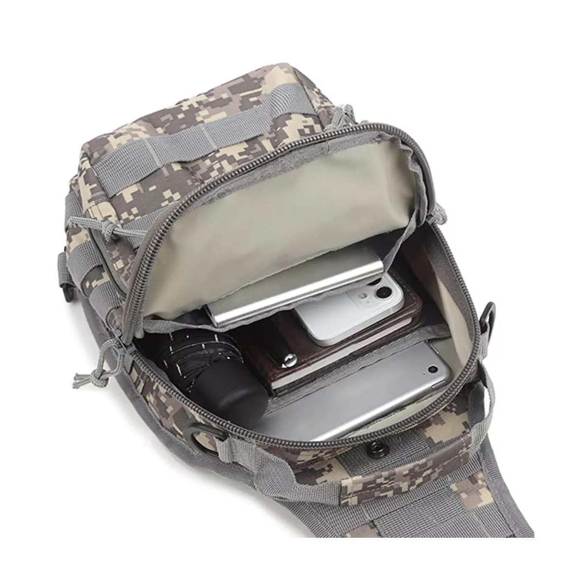 Mochila Táctica Multifunción Cruzada Camuflaje Acu