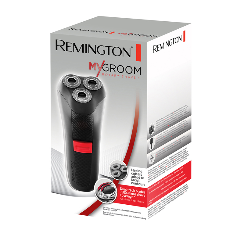 AFEITADORA ROTATIVA CON CUCHILLAS DUAL TRACK NEGRO REMINGTON.