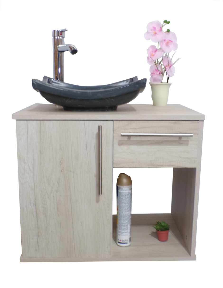 Gabinete Para Baño Con Puerta Y Cajón Sin Lavabo Y Monomando