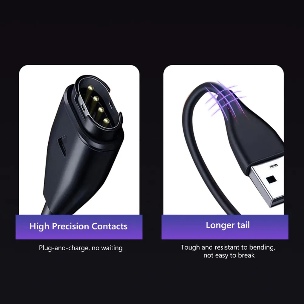 Cargador Para Smart Watch Compatible Con Garmin Fènix Usb