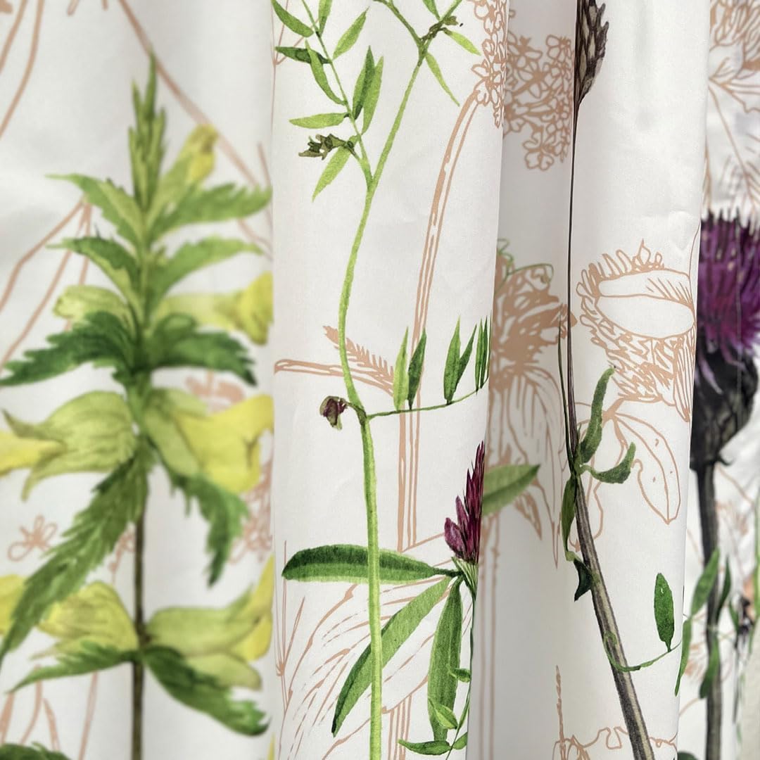 Béla Home Cortinas Cocina Estampada 1.30 Alto X 2m Ancho (Flora).