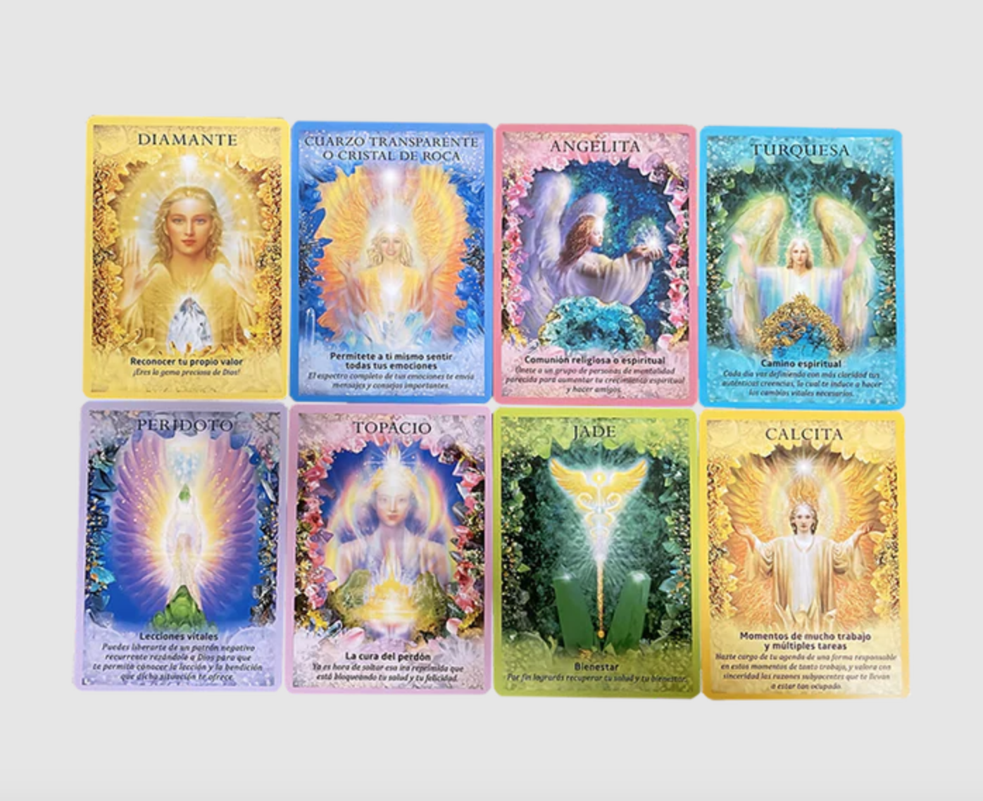 Oráculo de los Angeles de Cristal 44 cartas en español + ebook