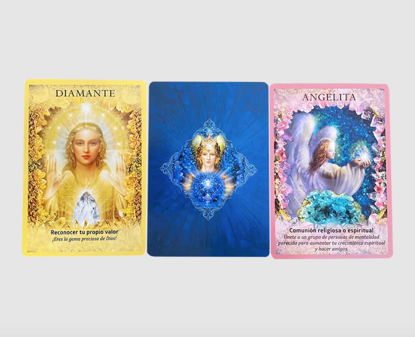 Oráculo de los Angeles de Cristal 44 cartas en español + ebook