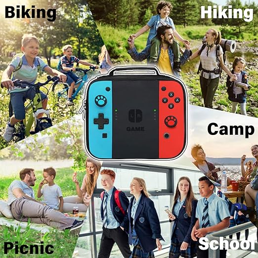 Lonchera aislada para niños y niñas, diseño de juego, para trabajo, oficina, viajes, pícnic, senderismo, playa,