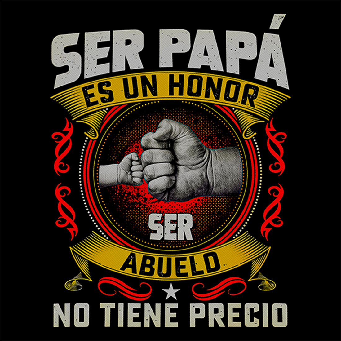 Playera Caballero AxoloTee - Ser papá es un honor, Ser abuelo no tiene precio.