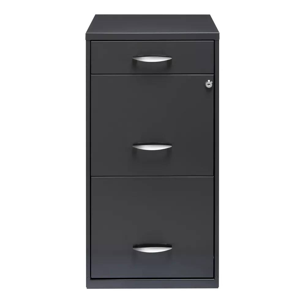 Archivero Organizador Metálico Hirsh 20205 3 Cajones Gris.