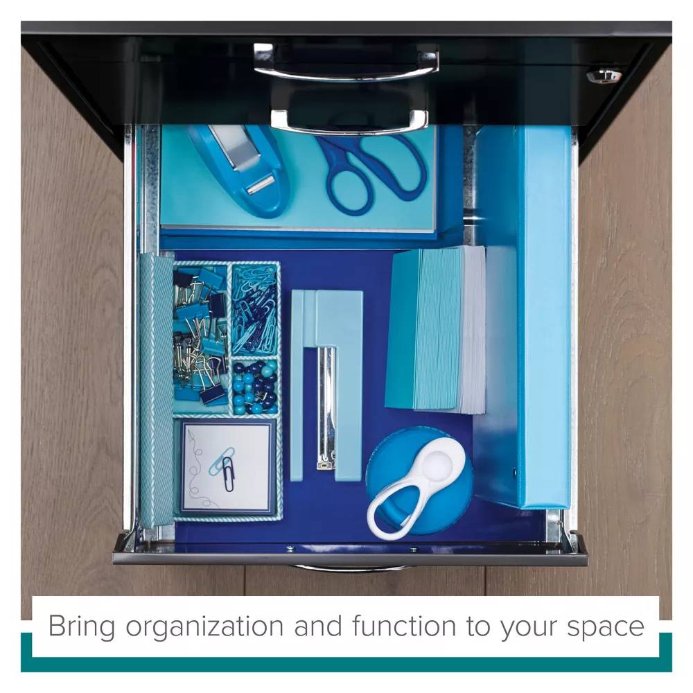 Archivero Organizador Metálico Hirsh 20205 3 Cajones Gris.