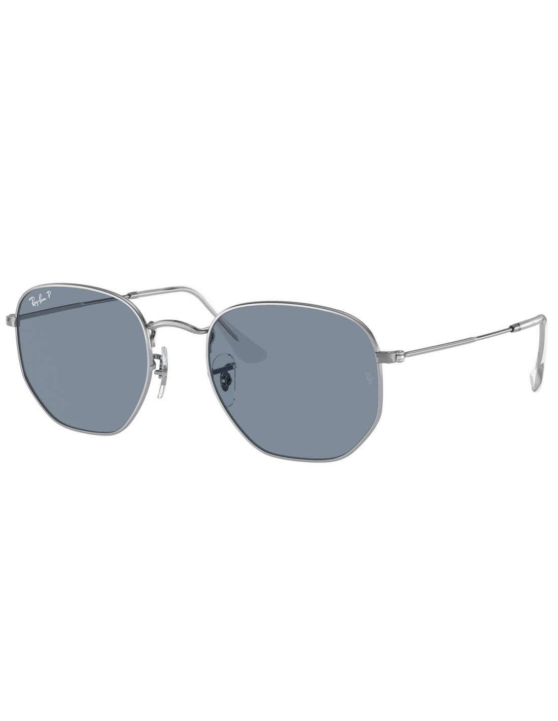 Lentes de sol Ray Ban RB3548N 003 02 Hexagonal Gris Plata Polarizado