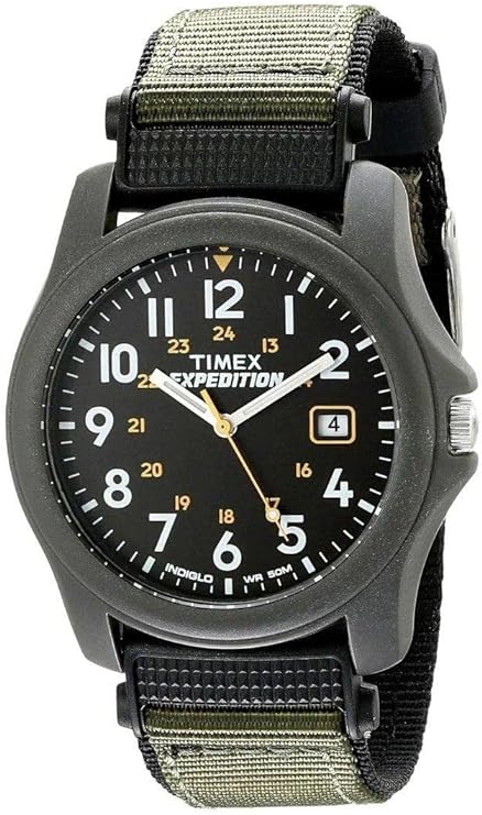 Reloj Timex Expedition con luz Indiglo 39mm Wr 50m T425719J Correa verde militar