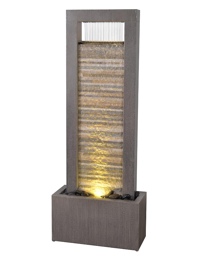 Fuente decorativa exterior jardín terraza 120 cm cascada 