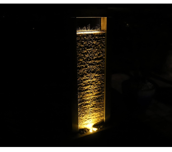 Fuente decorativa exterior jardín terraza 120 cm cascada 