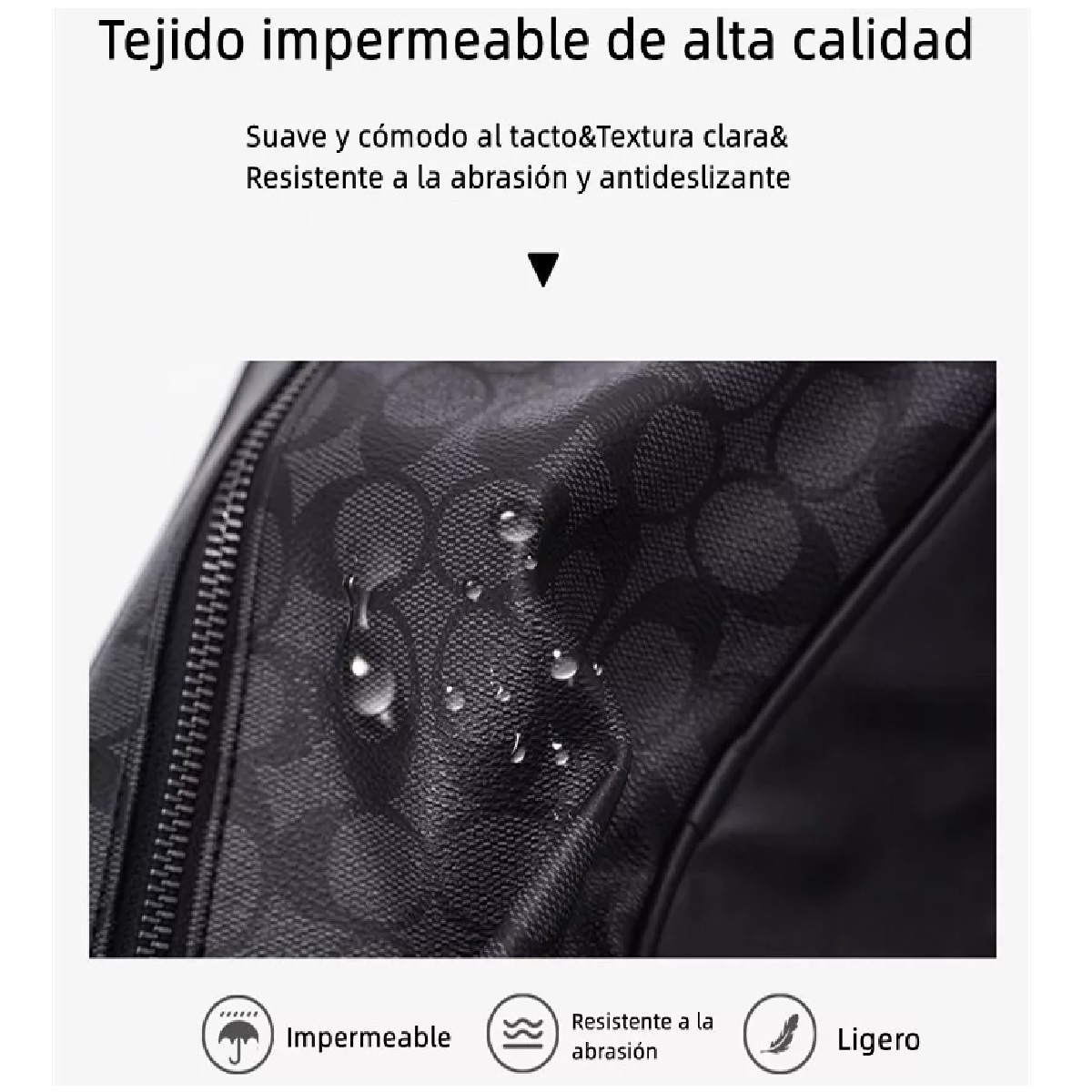 Bandolera De Cuero Hombre Crossbody Ralla Blanca y Azul