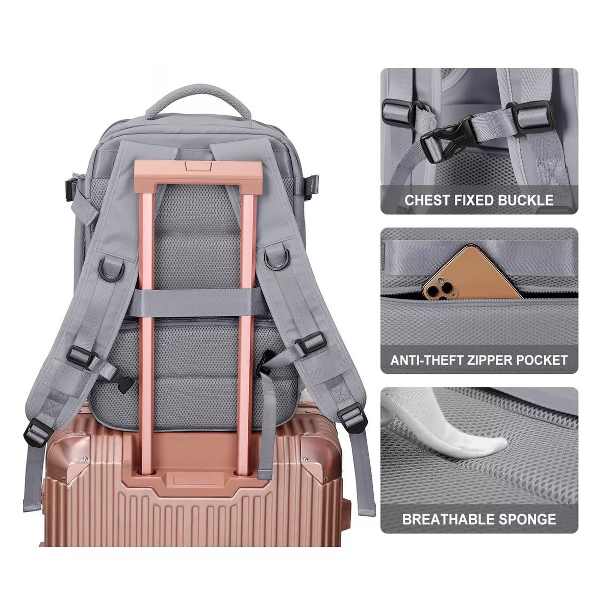 Mochila Multifuncional Bolsa De Viaje De Gran Capacidad