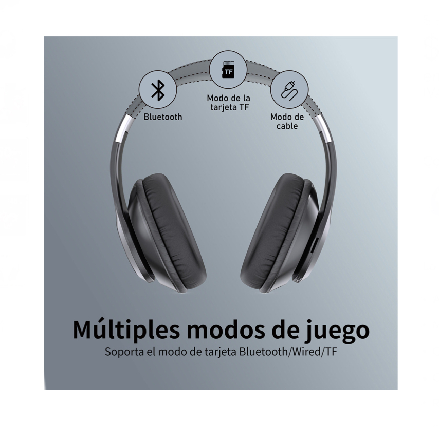 Audífonos Inalambricos Bluetooth De Diadema Con Micrófono rosas.