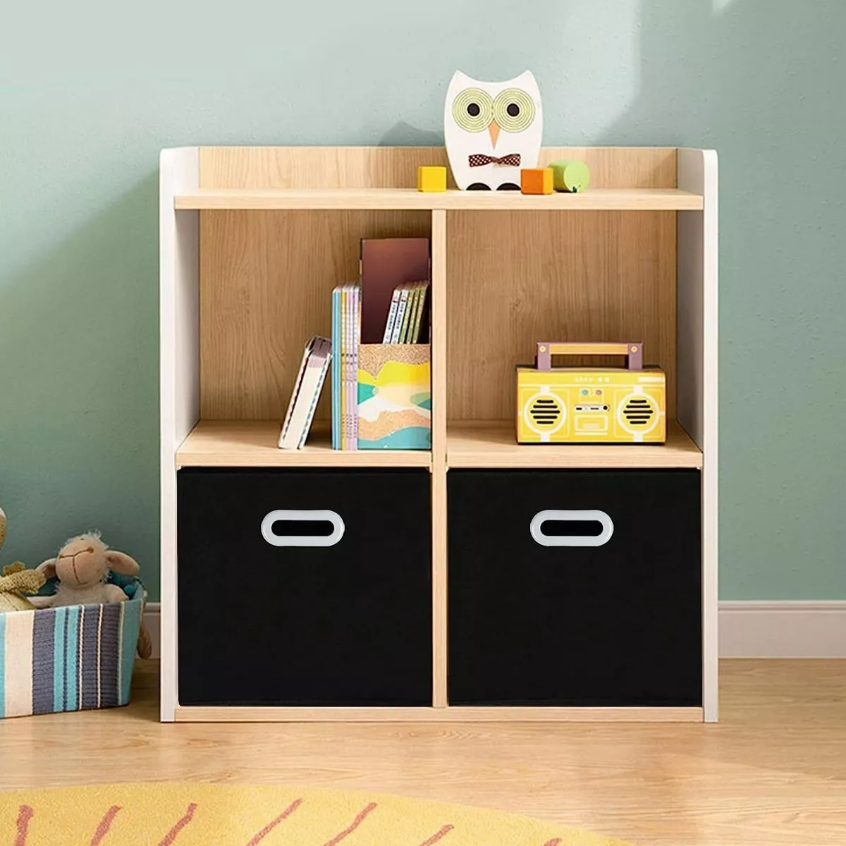 Set 4 Cajas Organizadoras De Tela Plegables Hogar Almacenamiento