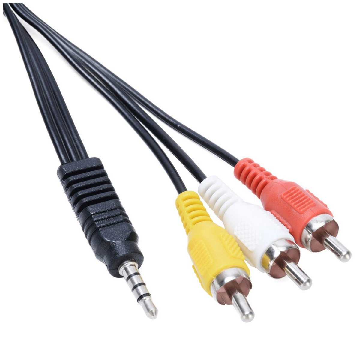Cable de Audio y Video 3.5mm a RCA 1.8m Videocámara.