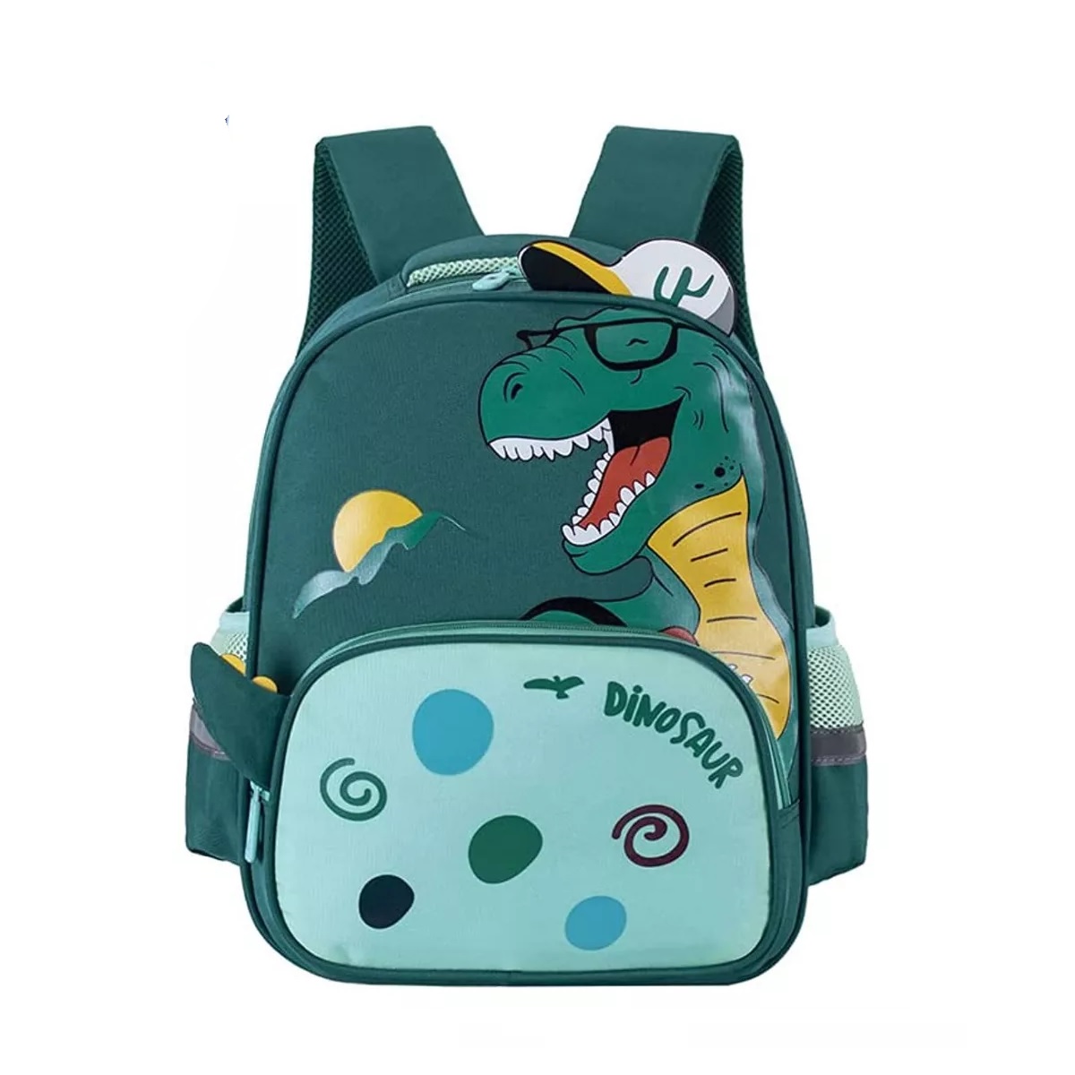 Mochilas Escolar Primaria Bolsa Dinosaurio Verde