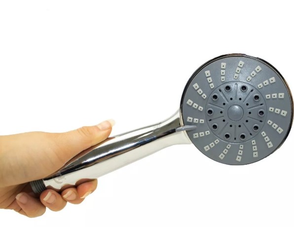 Kit Regadera De Telefono Cromada + Manguera 2mts Ducha Baño Acabado Cromado Color Plateado T