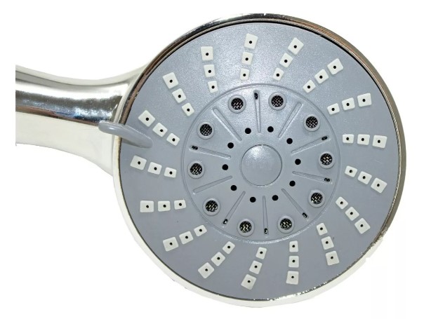 Kit Regadera De Telefono Cromada + Manguera 2mts Ducha Baño Acabado Cromado Color Plateado T