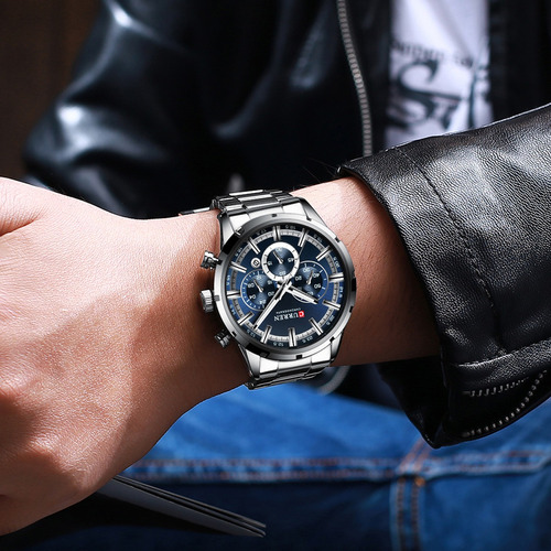 Reloj De Cuarzo Curren 8355 Clásico De Lujo Para Hombre