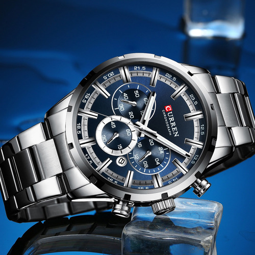 Reloj De Cuarzo Curren 8355 Clásico De Lujo Para Hombre