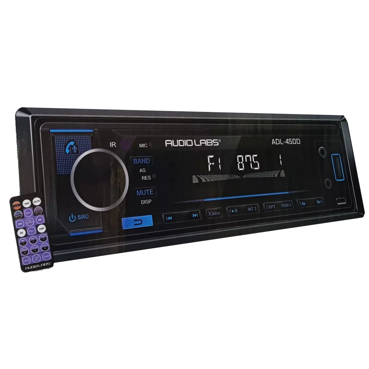 Estereo de 1 din Detach Audio Labs ADL-450D MP3 y BT.