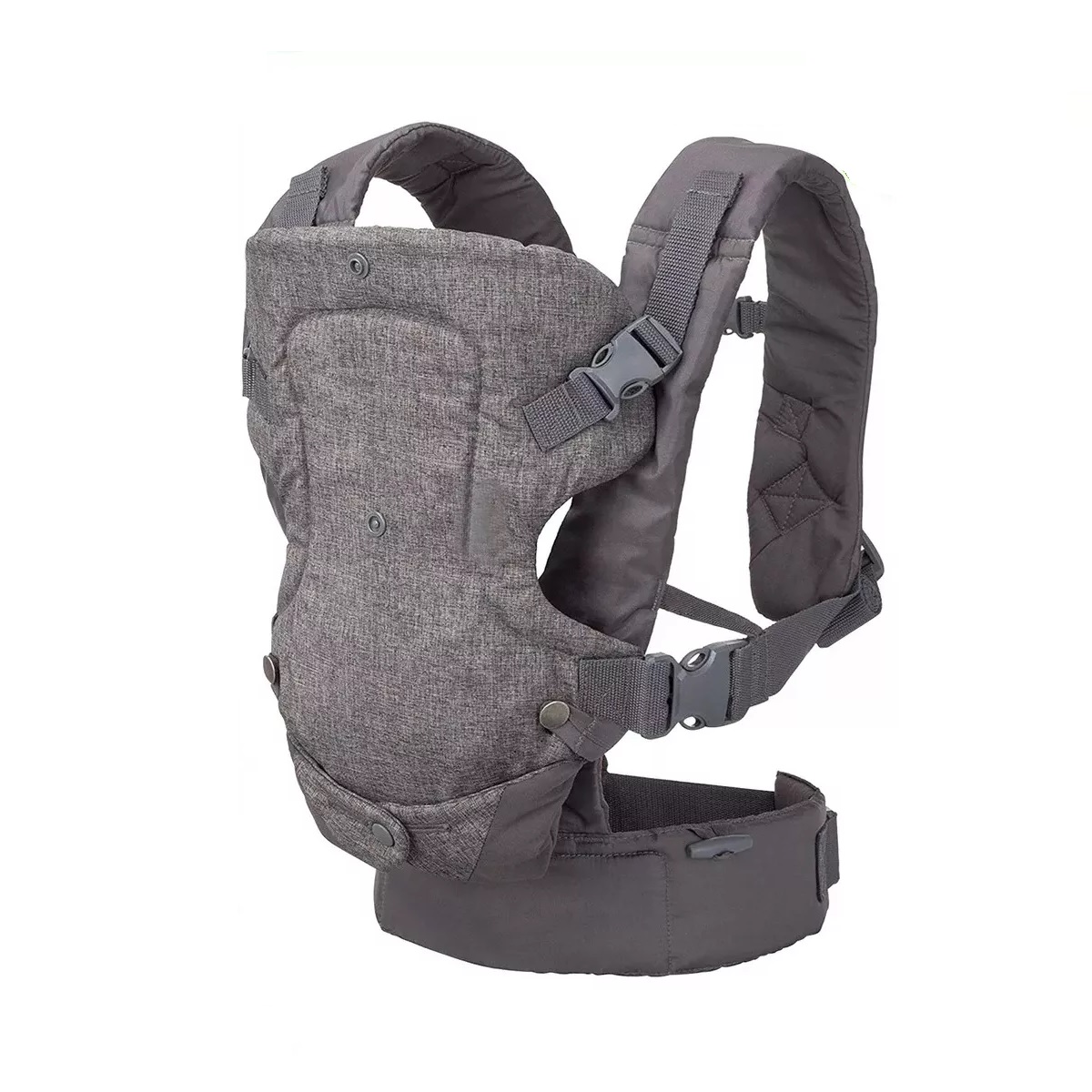 Mochila Cangurera Para Bebé Ergonómica, 4 Formas De Porteo Gris