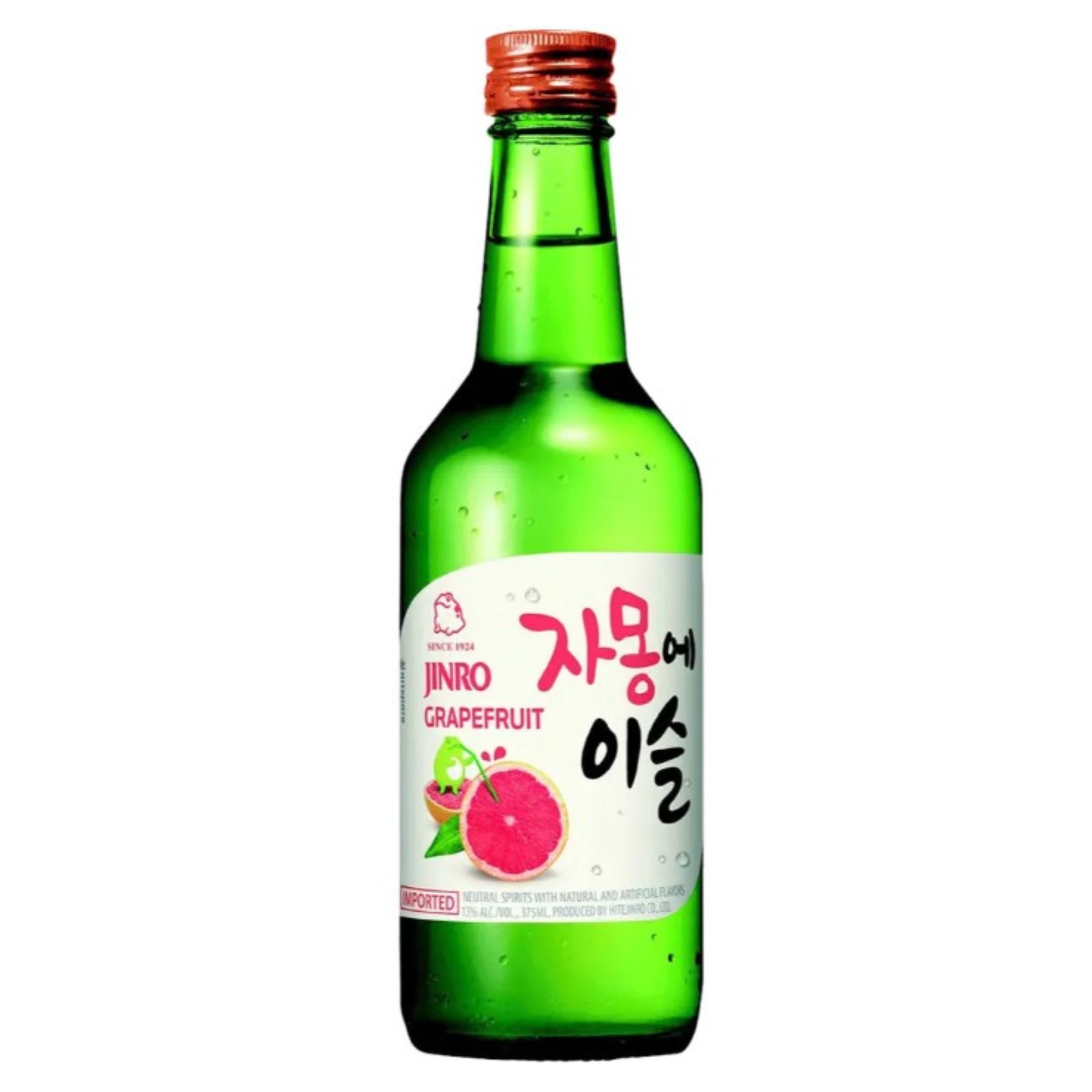 Bebida Coreana Licor Jinro Soju Chamiseul Sabor Toronja 20 Botellas 1 caja