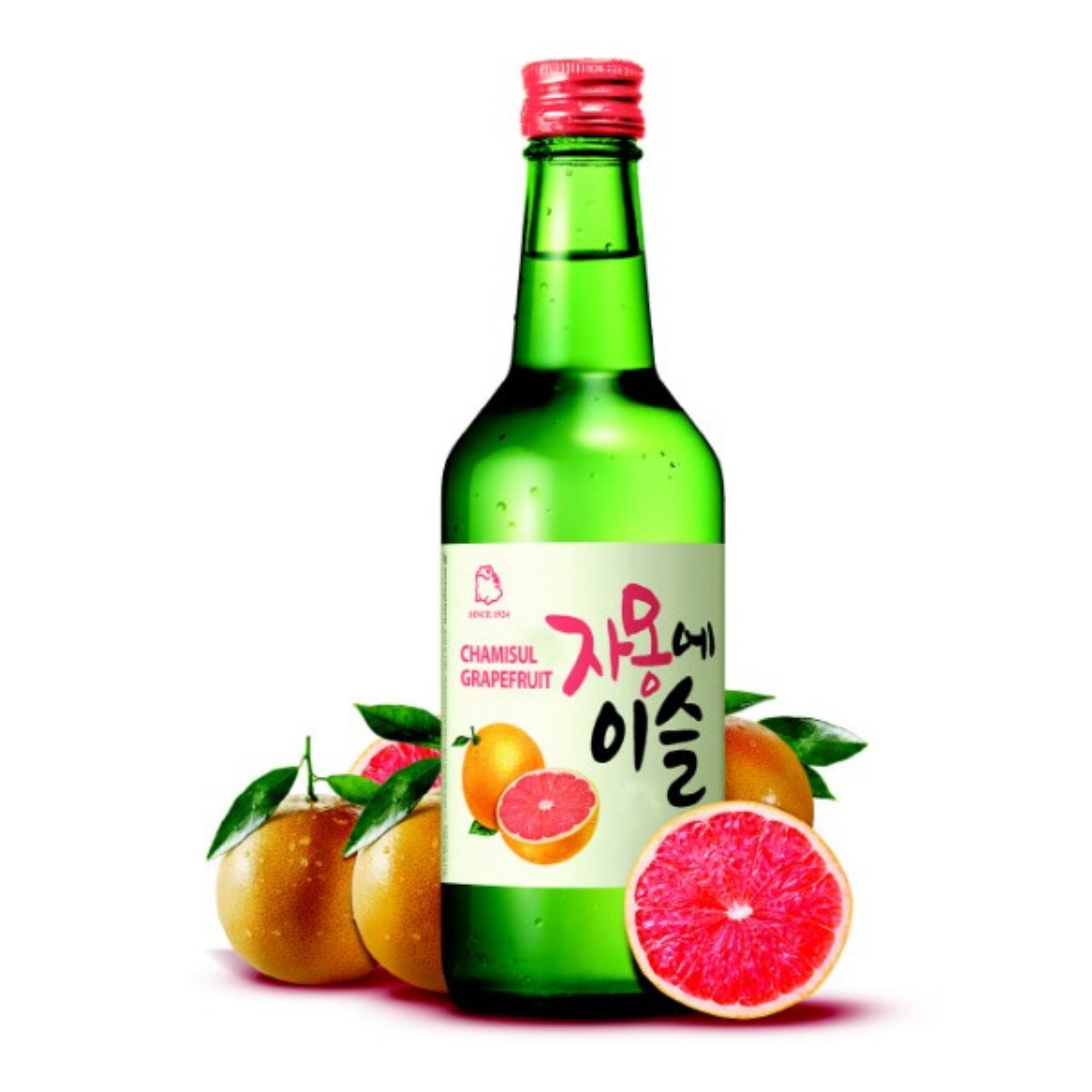 Bebida Coreana Licor Jinro Soju Chamiseul Sabor Toronja 20 Botellas 1 caja